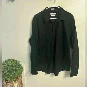 Calvin Klein black dress shirt, men's extra large slim fit